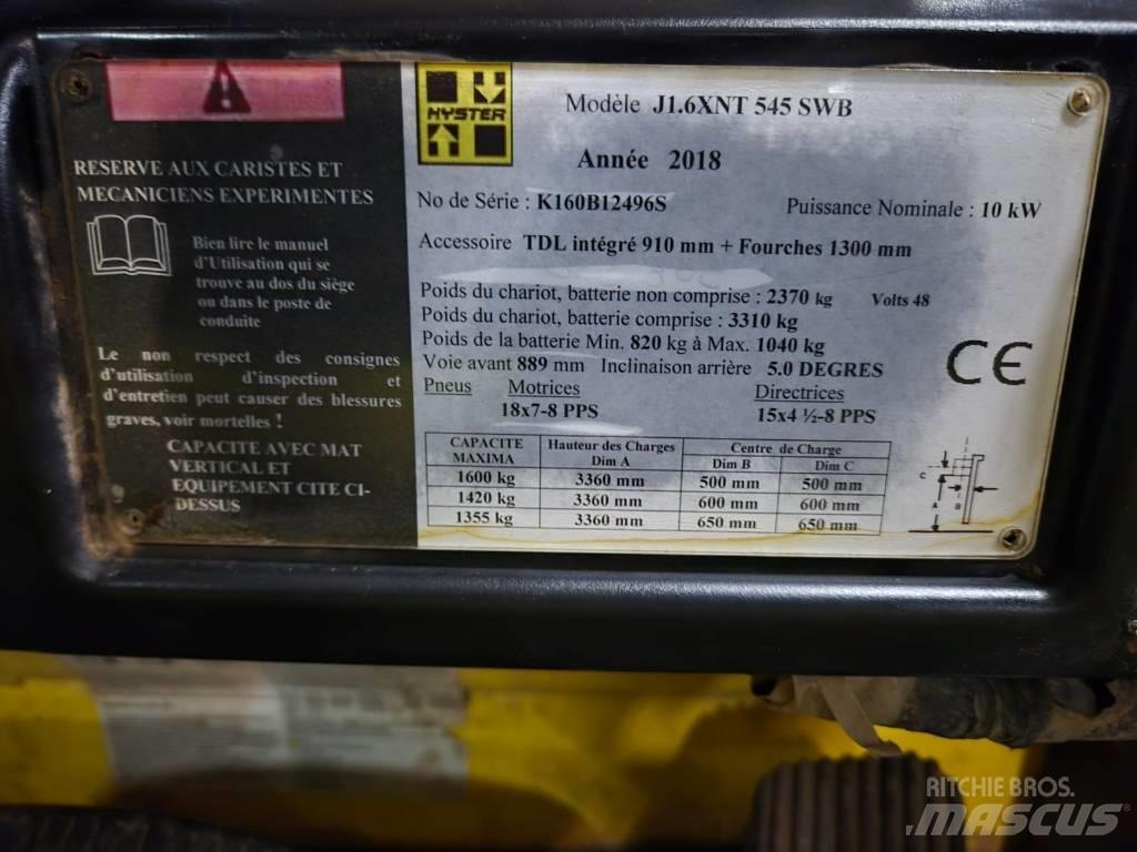 Hyster J 1.6 XNT Wózki elektryczne