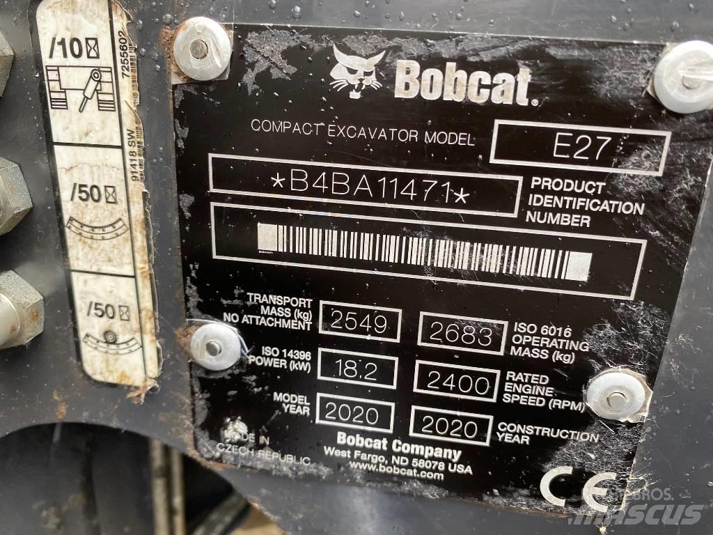 Bobcat E 27 Z Minikoparki