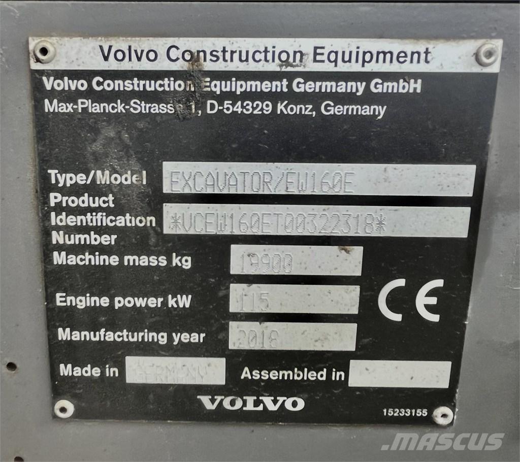 Volvo EW 160 E Koparki kołowe
