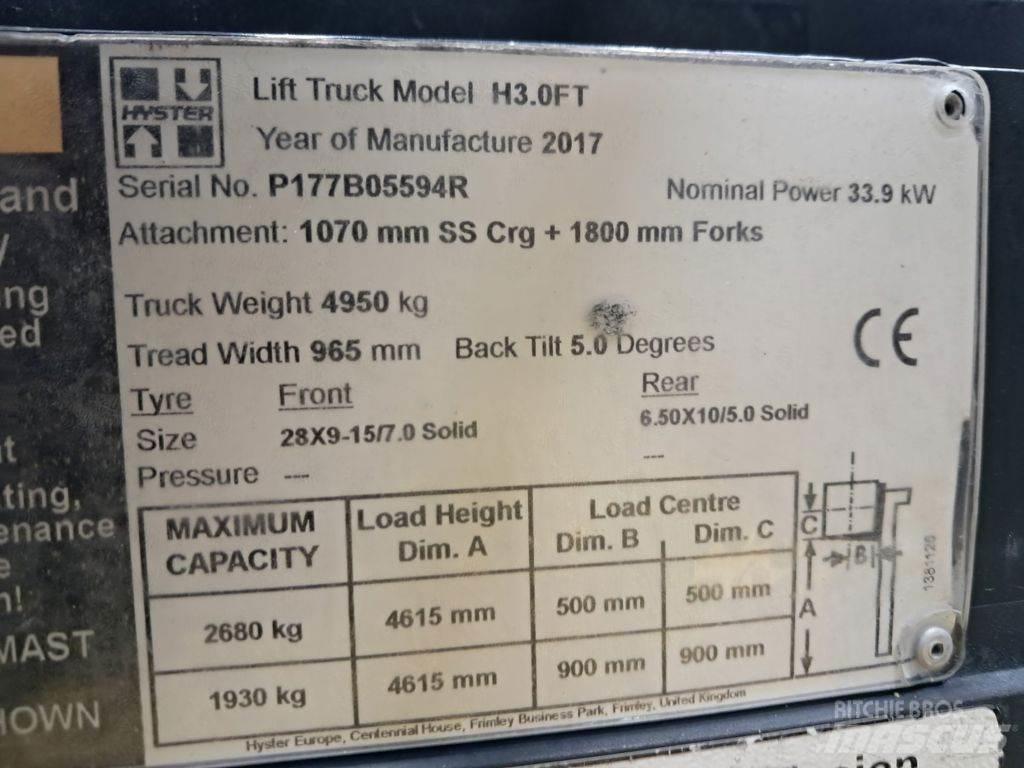 Hyster H3.0FT Wózki elektryczne