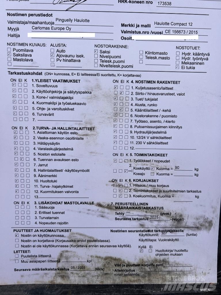 Haulotte Compact 12 Podnośniki nożycowe
