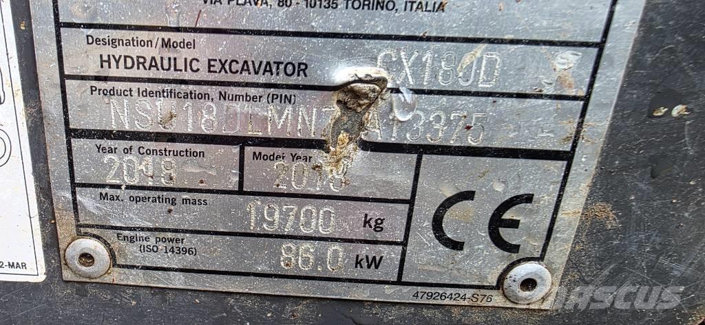 CASE CX180D Koparki gąsienicowe