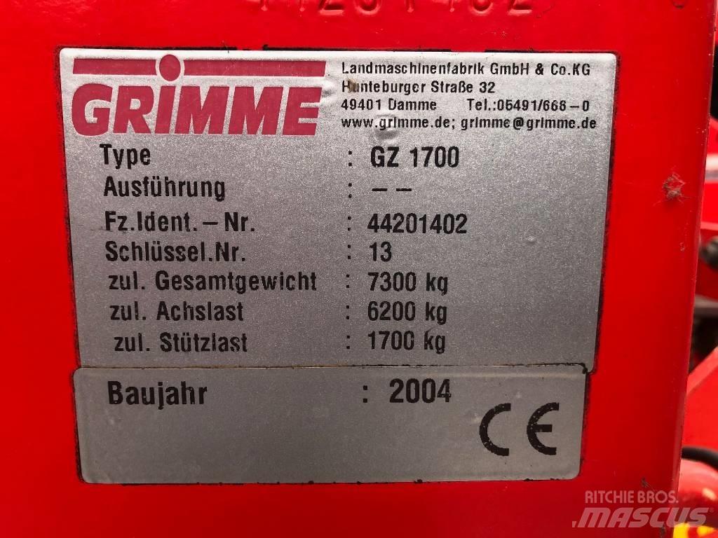 Grimme GZ 1700 Kombajny ziemniaczane i kopaczki