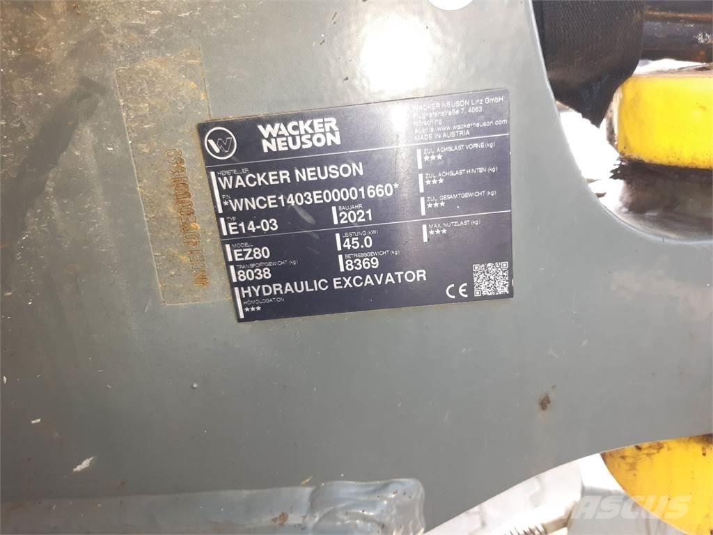 Wacker Neuson EZ80 Koparki gąsienicowe