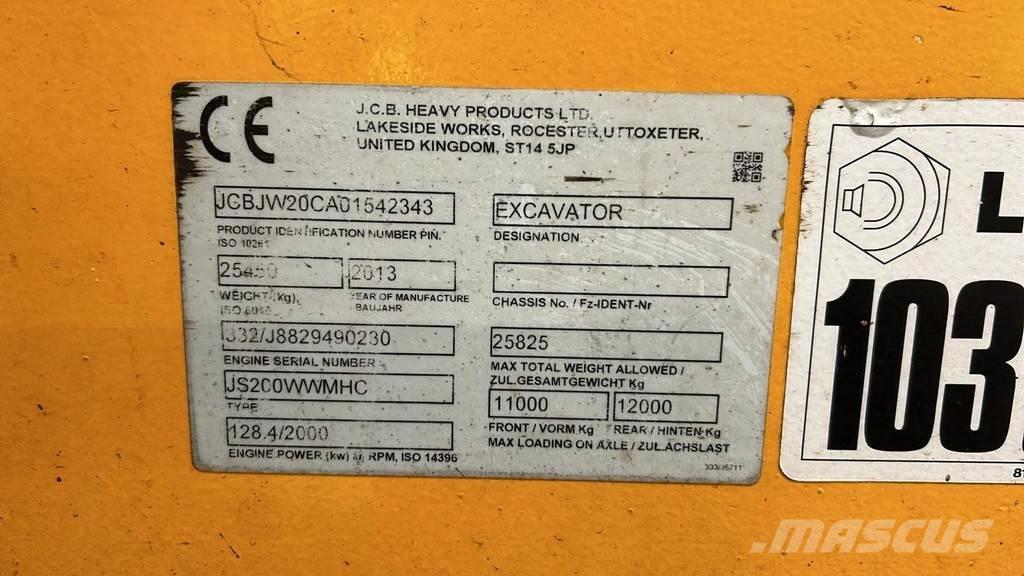 JCB JS200W Koparki przeładunkowe
