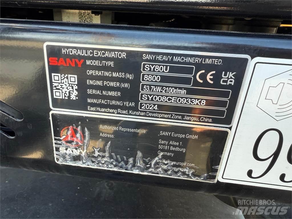 Sany SY80U Midikoparki  7t - 12t