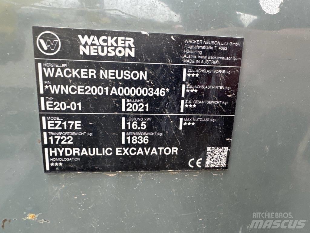Wacker Neuson EZ17e Koparki gąsienicowe