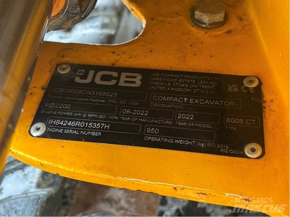 JCB MICRO 8008 Minikoparki