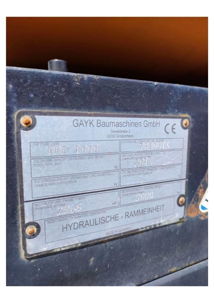  GAYK HRE1000 Wiertnice do palowania