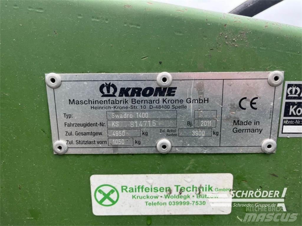 Krone SWADRO 1400 Ciągnikowe żniwiarki pokosowe