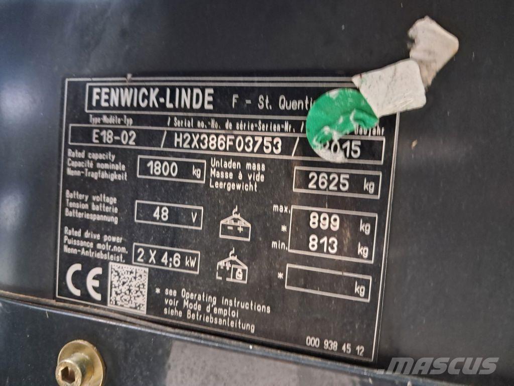 Linde E18-02 Wózki elektryczne