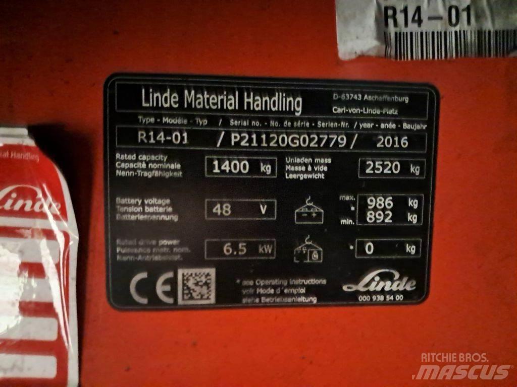 Linde R14-01 Wózki widłowe wysokiego składowania