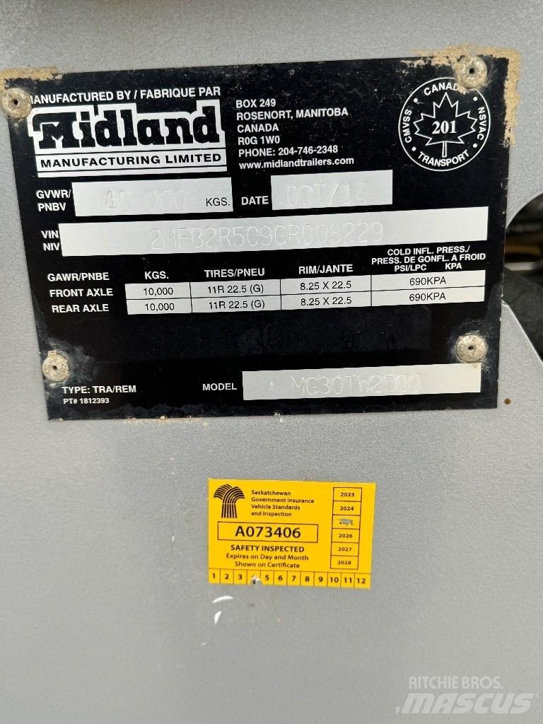Midland TW2500 Przyczepy wywrotki