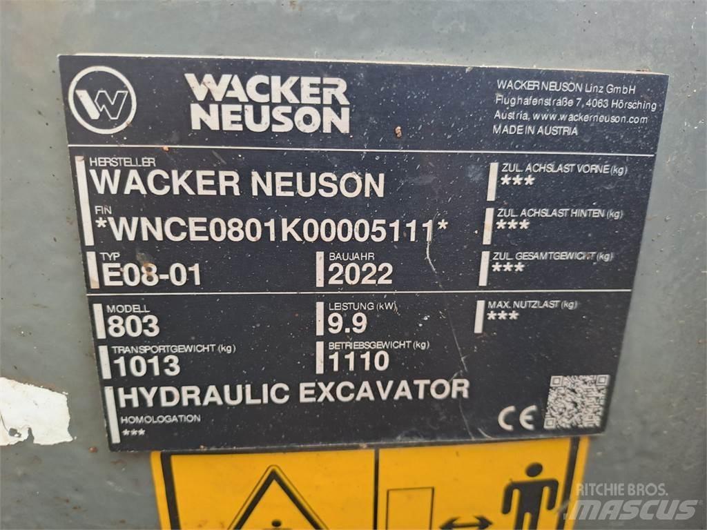 Wacker Neuson 803 Koparki gąsienicowe