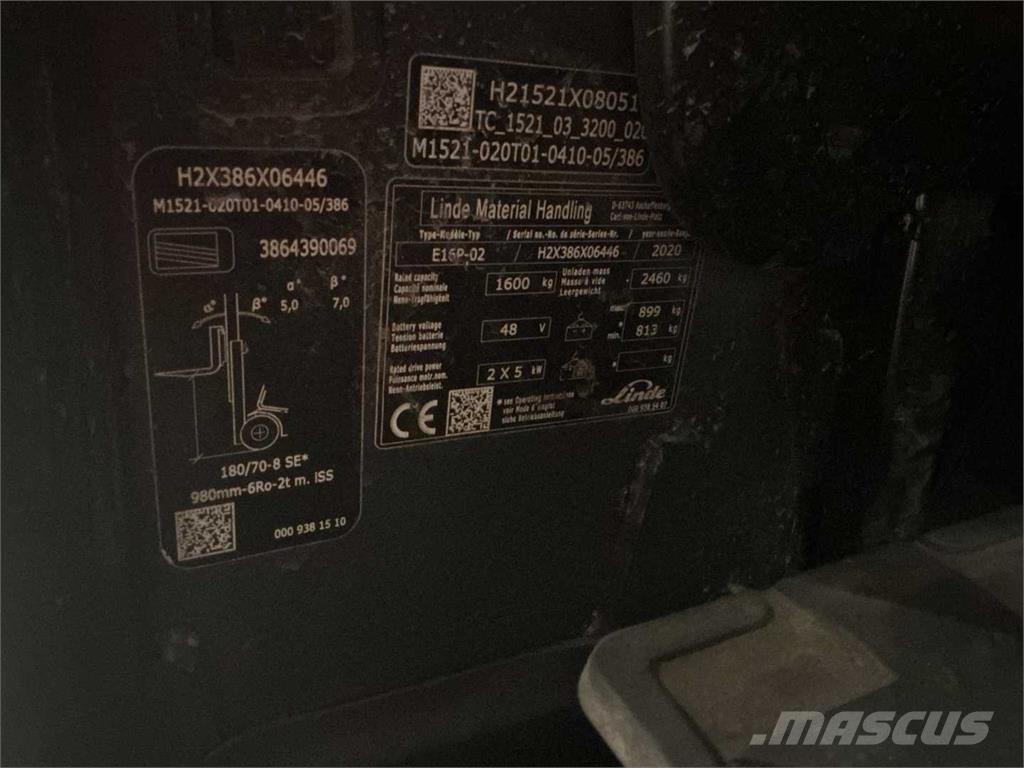 Linde E16P Wózki elektryczne