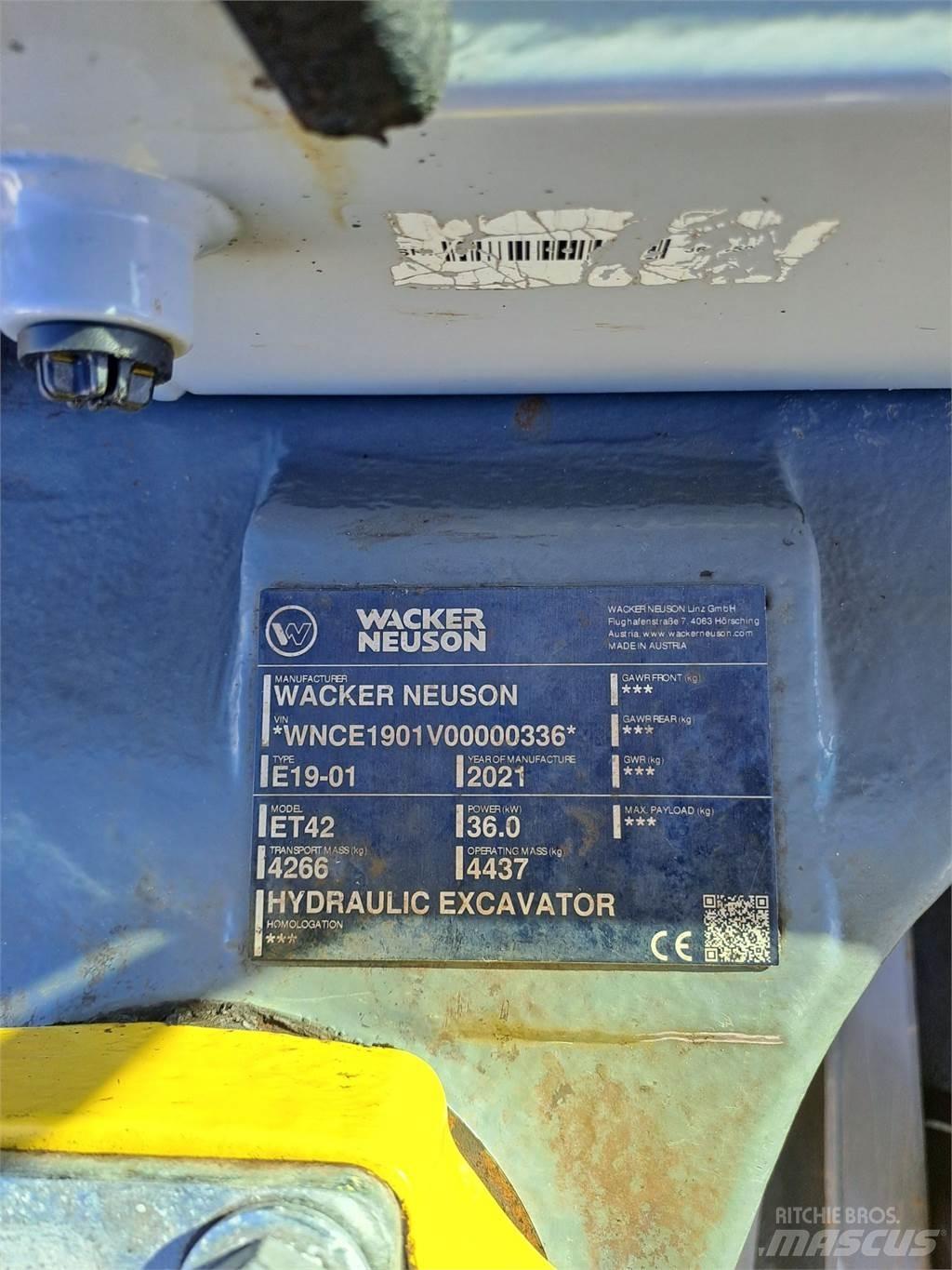 Wacker Neuson ET42 Koparki gąsienicowe