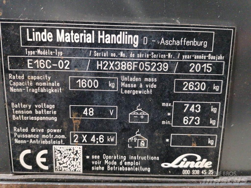 Linde E16C-02 Wózki elektryczne