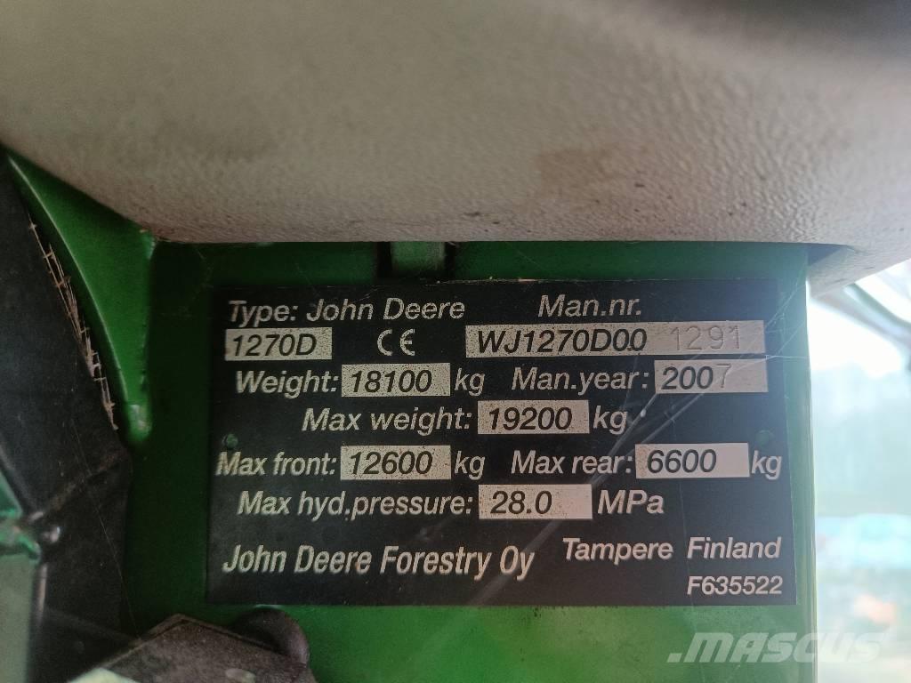 John Deere 1270 D Harwestery