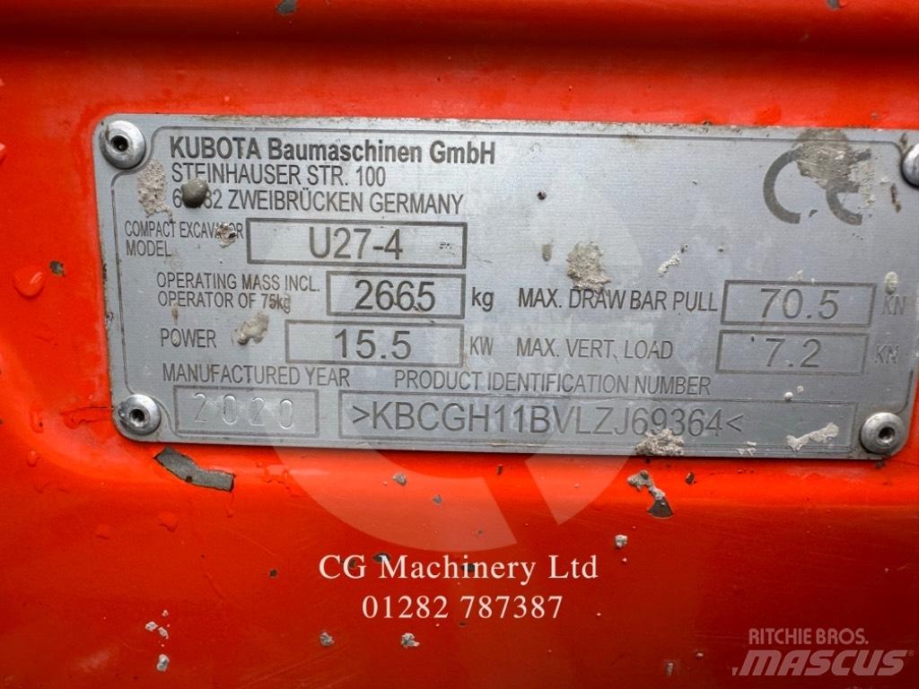 Kubota U 27-4 Minikoparki