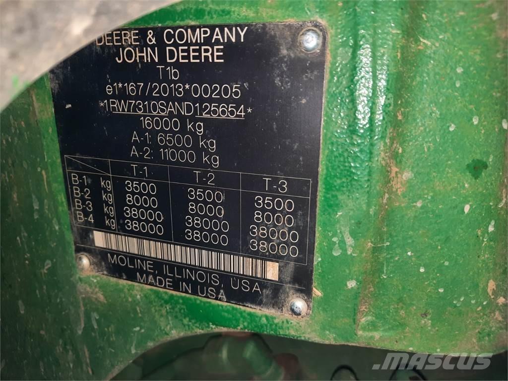 John Deere 7r310 Ciągniki rolnicze