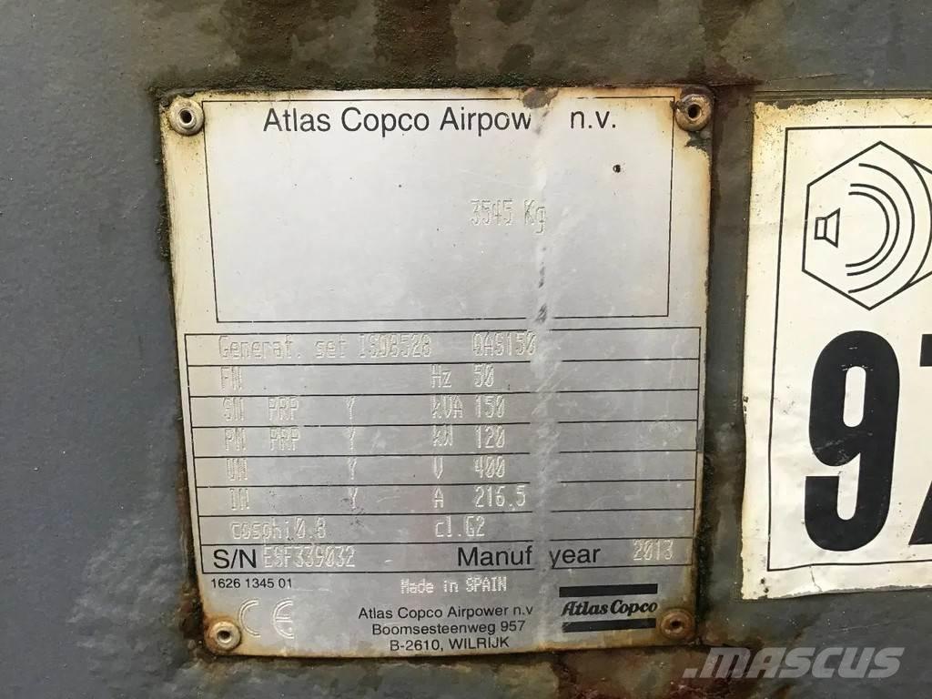 Atlas Copco QAS 150 Agregaty prądotwórcze inne