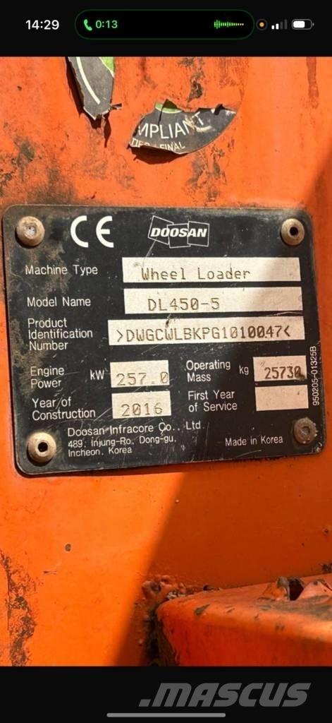 Doosan DL 450-5 Ładowarki kołowe