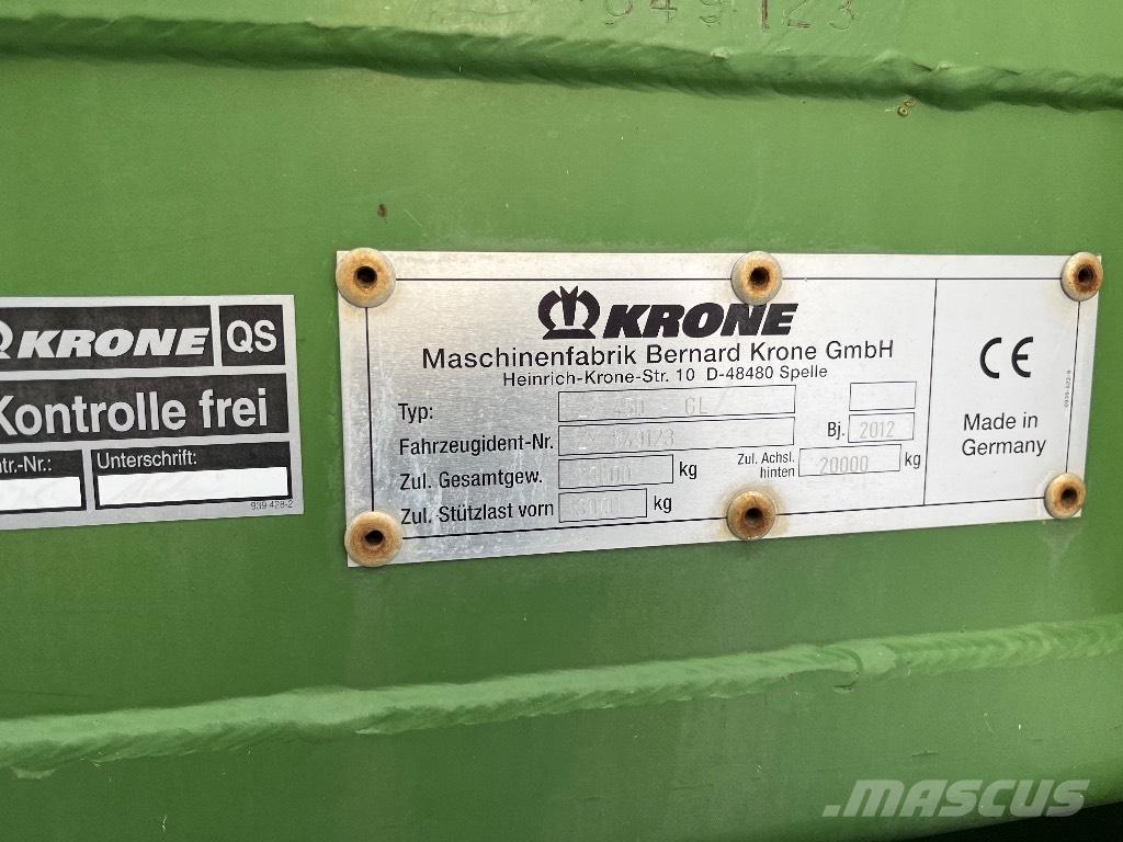 Krone ZX 450 GL Przyczepy samozaładowcze