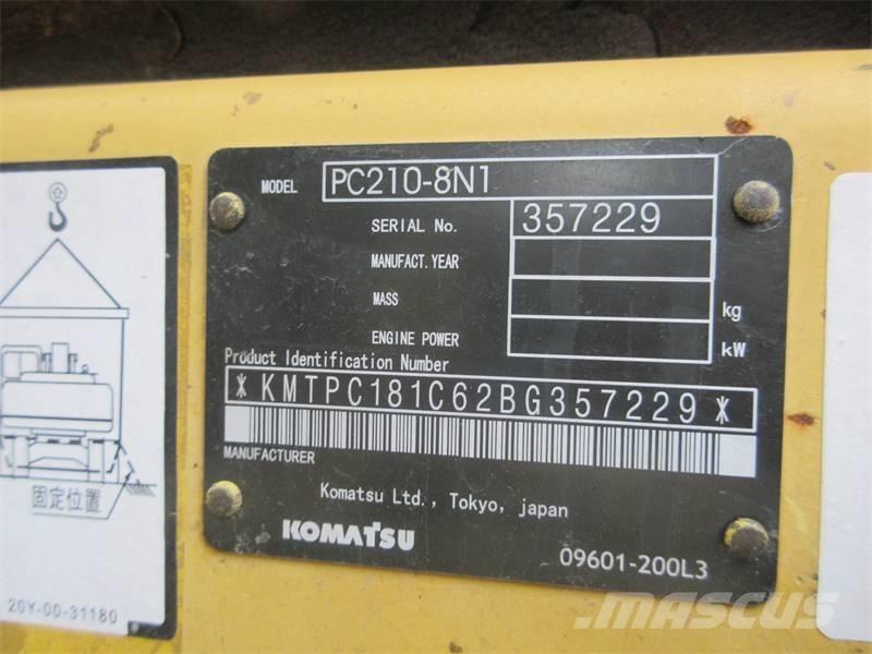 Komatsu PC 210 LC-8 Koparki gąsienicowe
