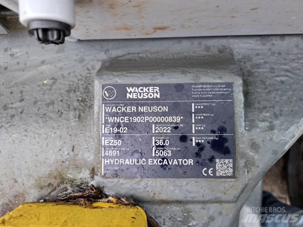 Wacker Neuson EZ50 Koparki gąsienicowe