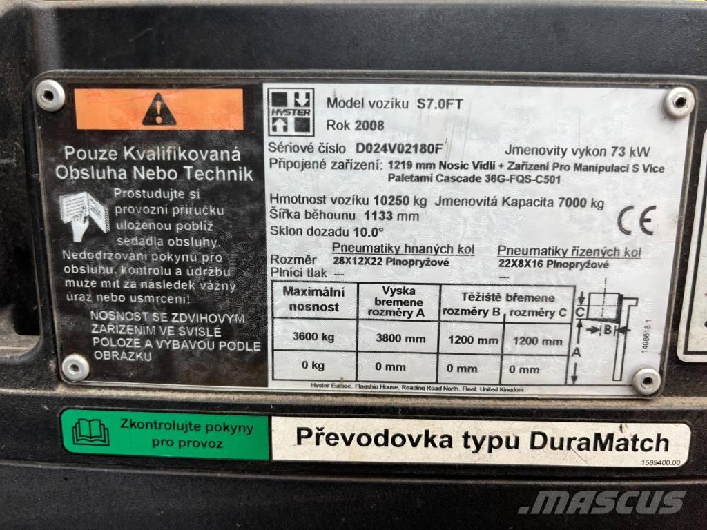 Hyster S 70 FT Wózki LPG