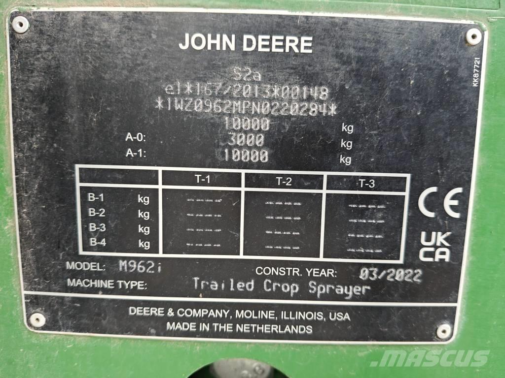 John Deere M 962 i Opryskiwacze zaczepiane