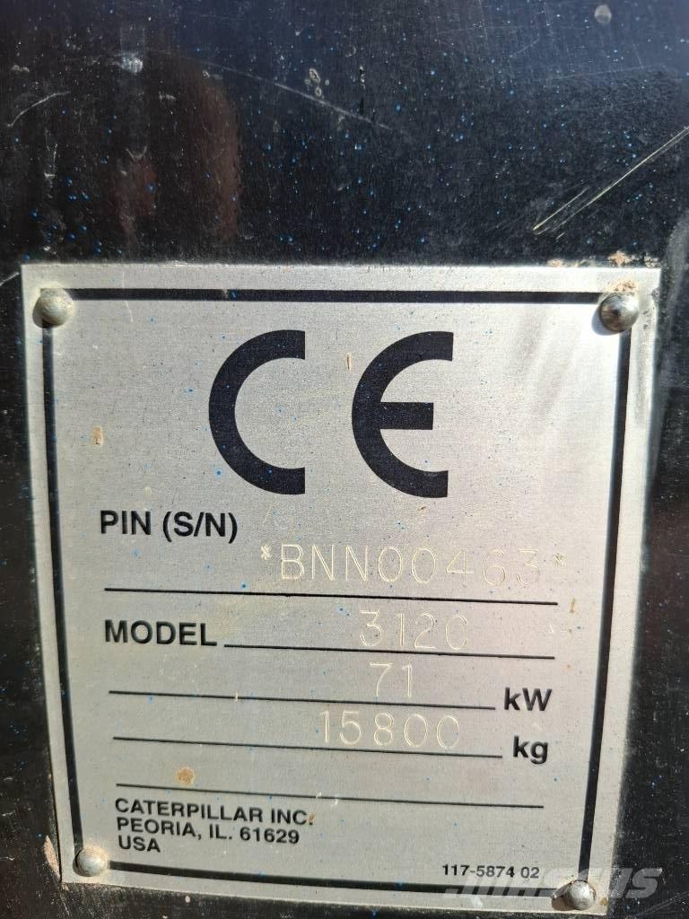 CAT 312 C Koparki gąsienicowe
