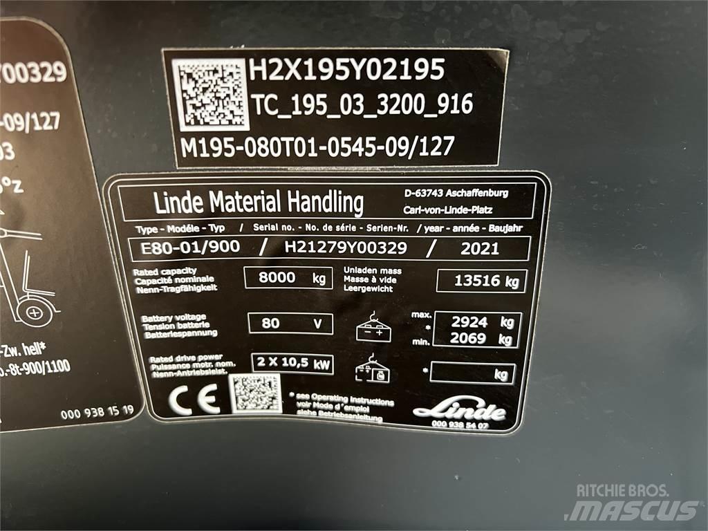 Linde E80/900 Wózki elektryczne