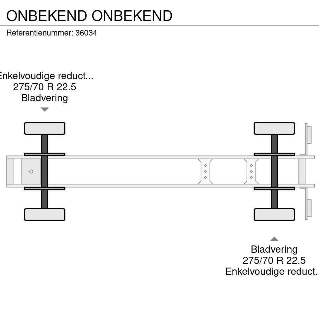  Onbekend ONBEKEND Platformy / Naczepy z otwieranymi burtami