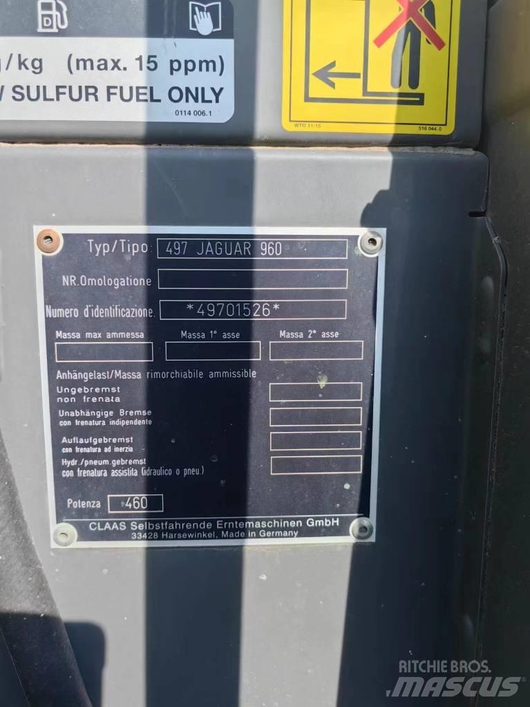 CLAAS Jaguar 960 4WD Sieczkarnie samojezdne