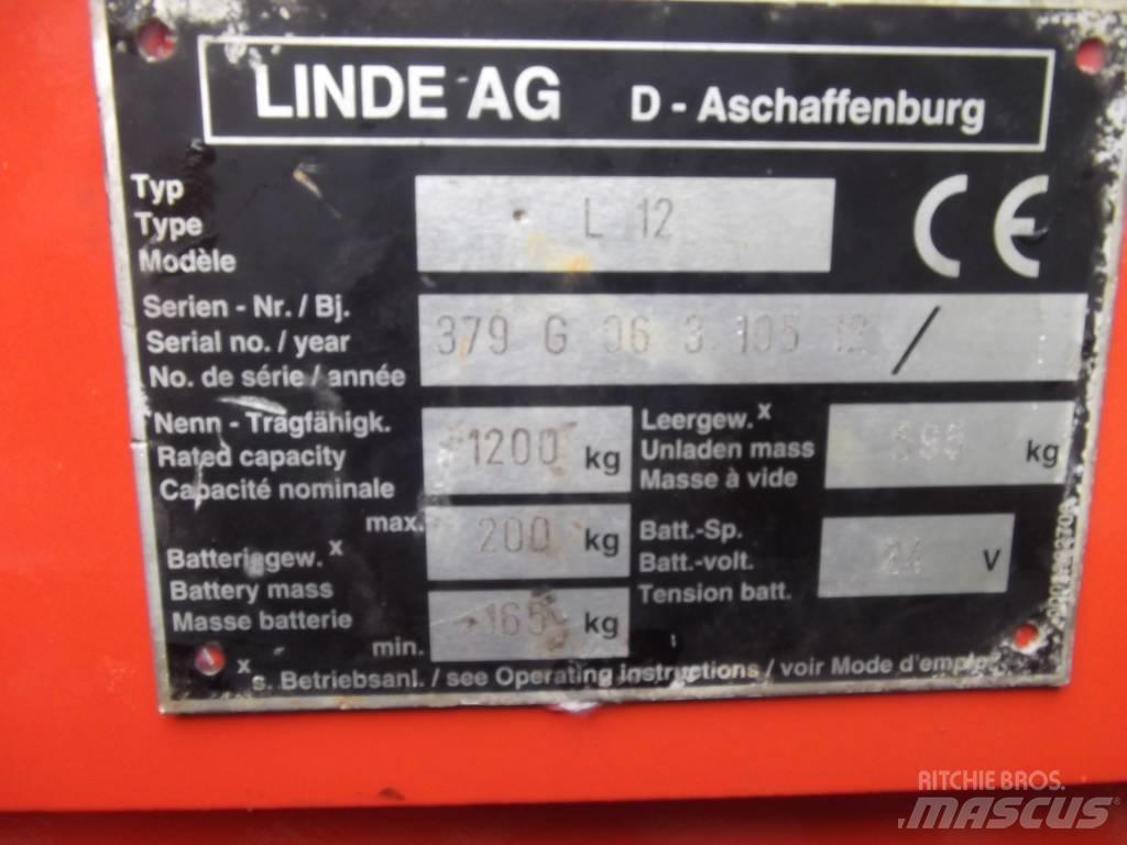 Linde L12 /379/ V-2097 Samojezdne maszyny do załadunku