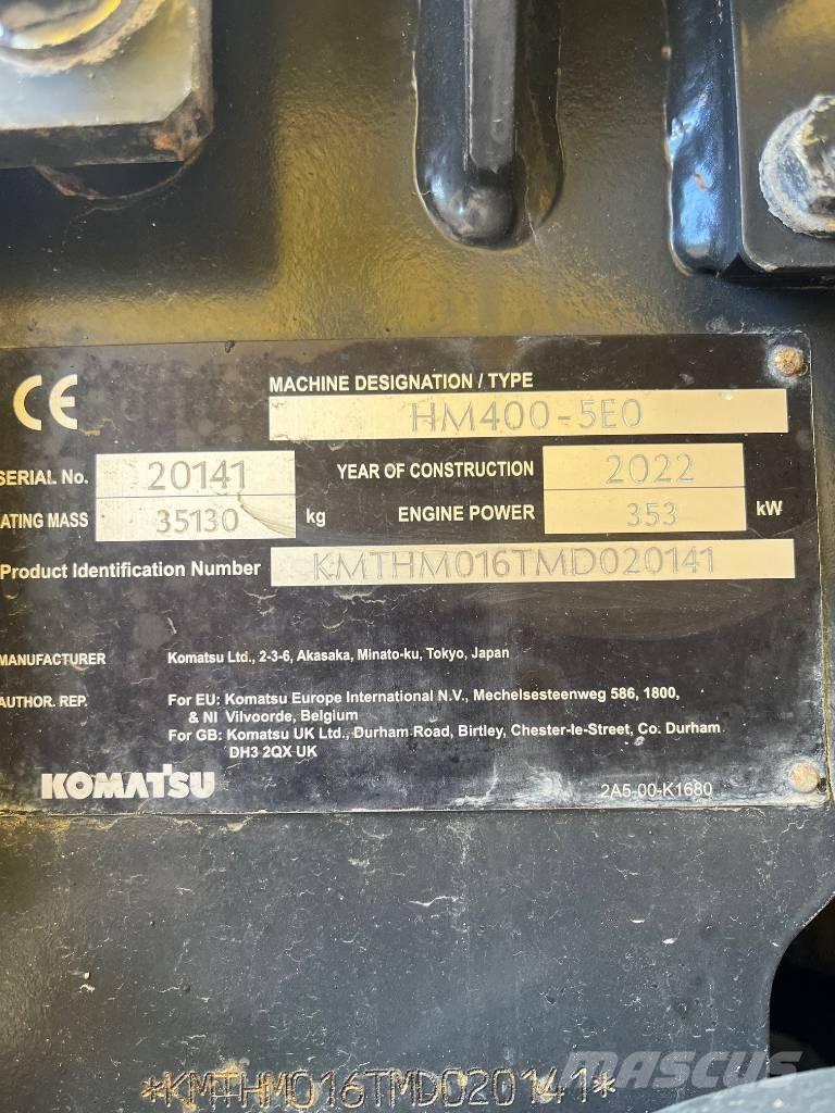 Komatsu HM400-5E0 Wozidła przegubowe