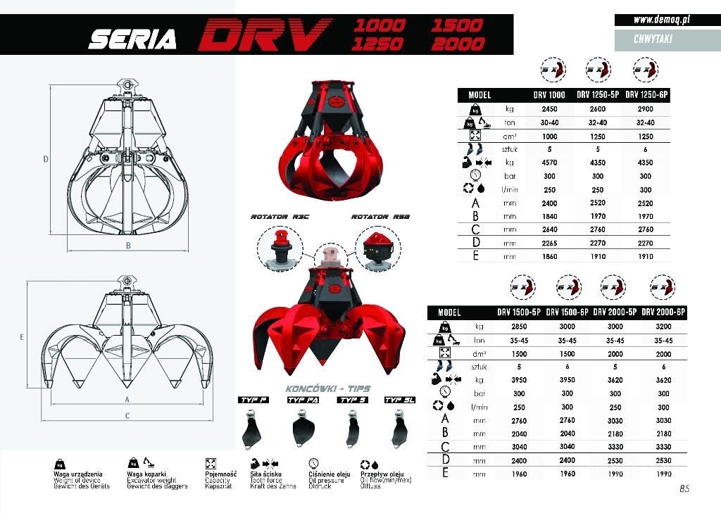 DEMOQ DRV600-5P Chwytaki