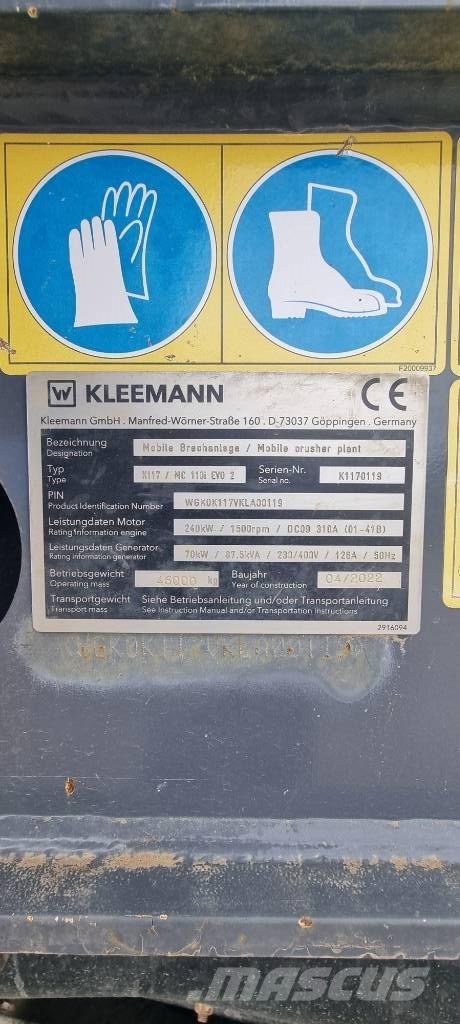 Kleemann MC110i Evo2 Kruszarki