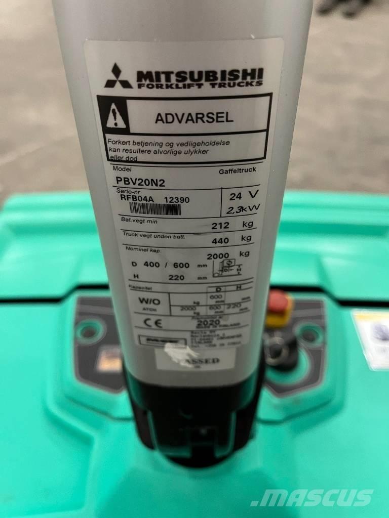 Mitsubishi PBV20N2 Wózki widłowe unoszące z dyszlem
