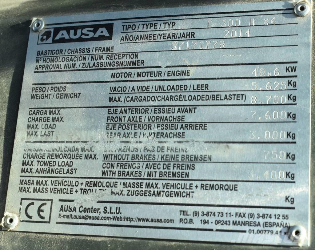 Ausa C 300 H X4 Wózki widłowe terenowe