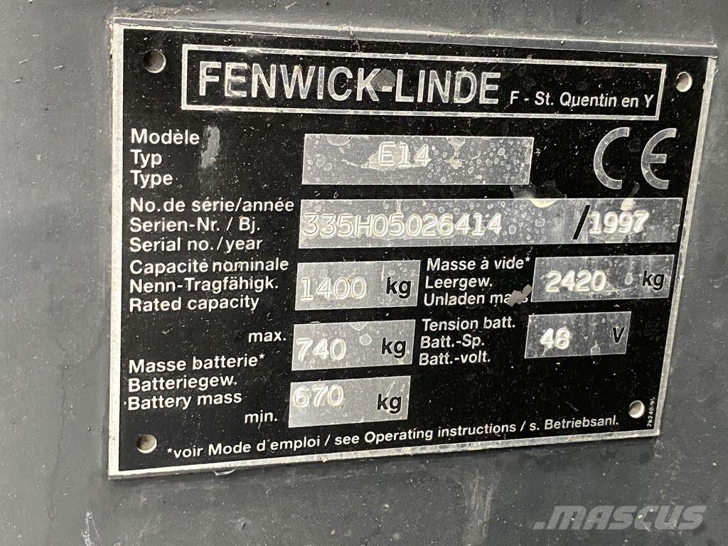 Linde E14 Wózki elektryczne