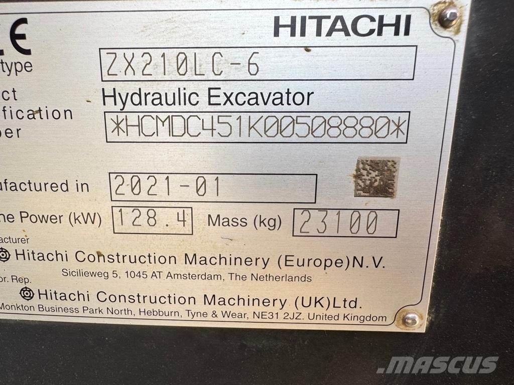 Hitachi ZX 210 LC-6 Koparki gąsienicowe