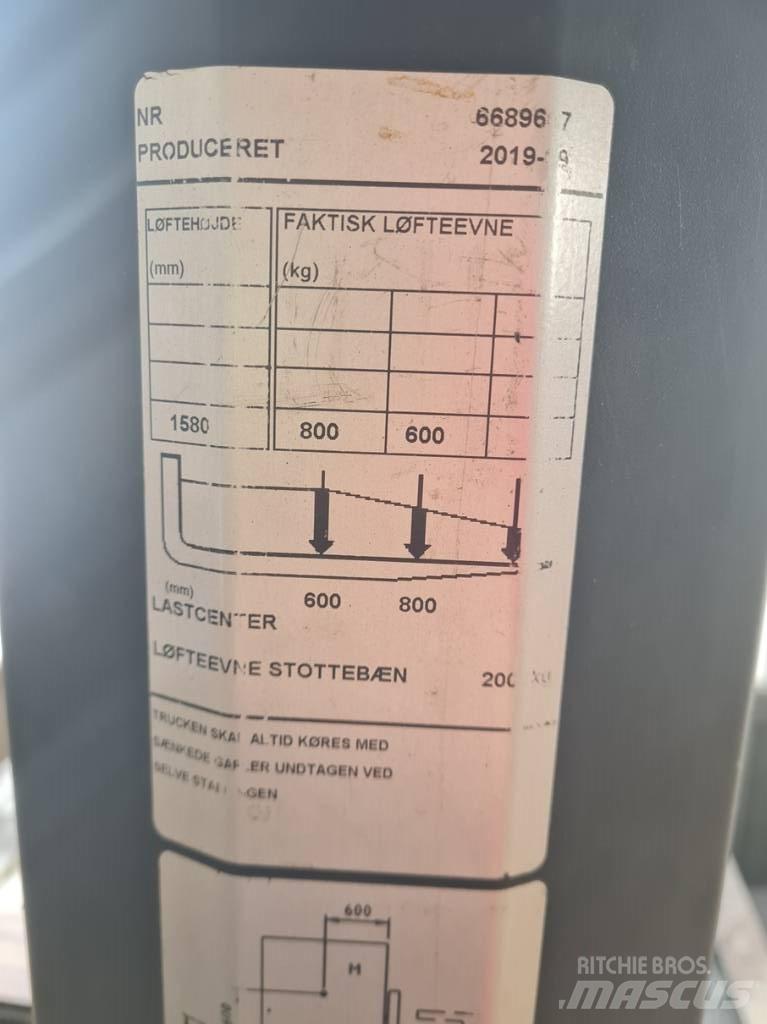 Toyota SWE080L Wózki widłowe unoszące z dyszlem