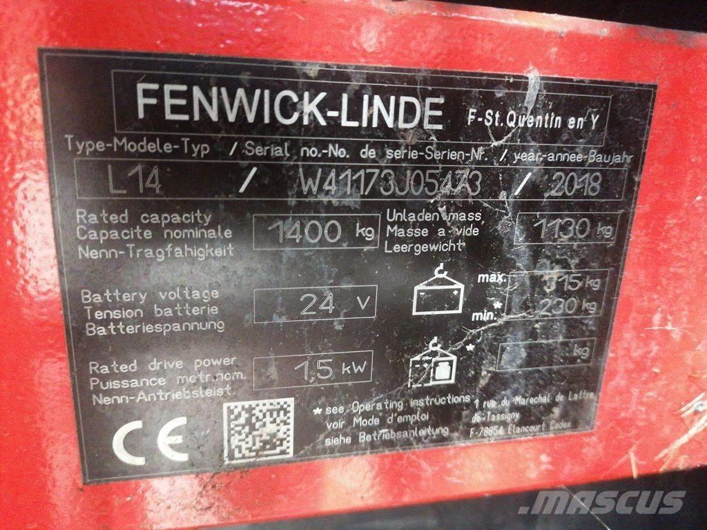 Linde L14 Wózki widłowe unoszące z dyszlem