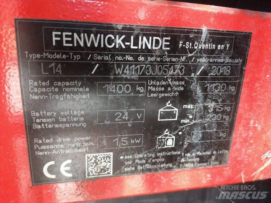 Linde L14 Wózki widłowe unoszące z dyszlem