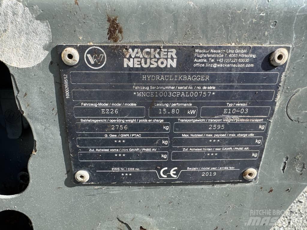Wacker Neuson EZ26 Koparki gąsienicowe