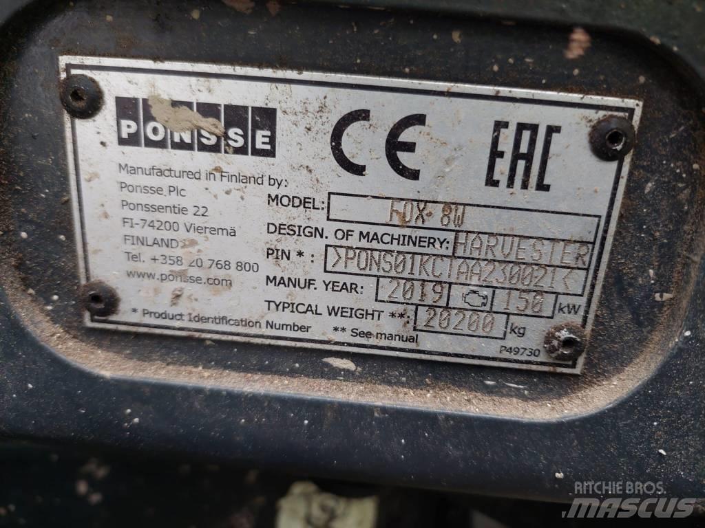 Ponsse FOX 8W Harwestery