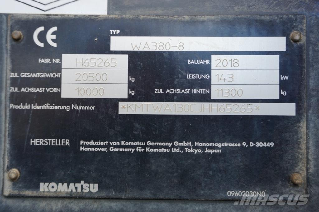 Komatsu WA 380-8 Ładowarki kołowe