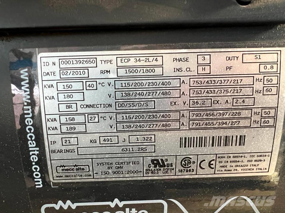  Mecc alte 85-300 KVA Agregaty prądotwórcze inne